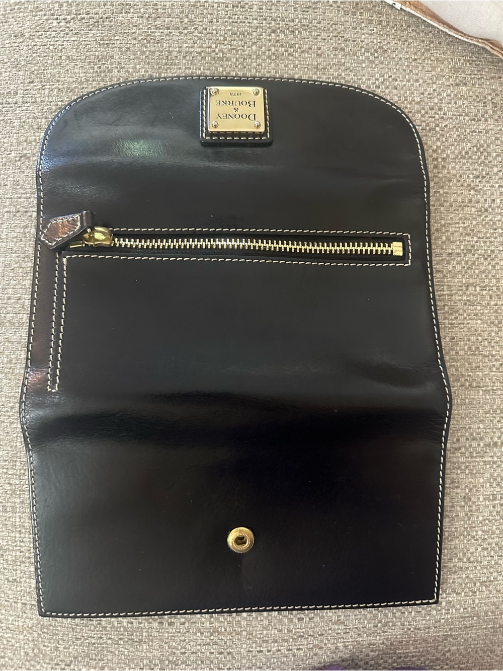 Dooney & Bourke Black Leather Satchel with Matching Continental Wallet - Picture 14 of 16